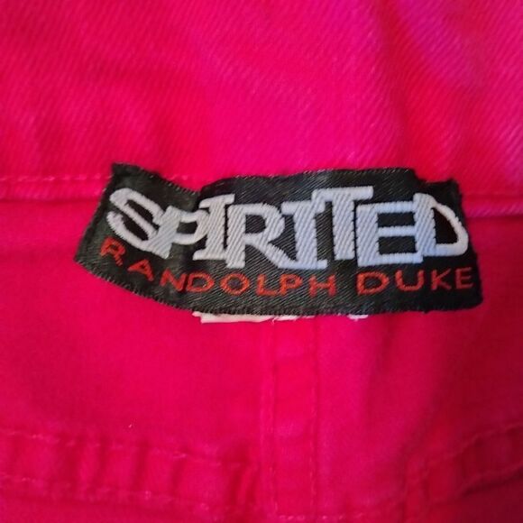 Spirited Randolph Duke Jeans Size 12 Pink / Fuschia Zipper and Double Button - Picture 6 of 12